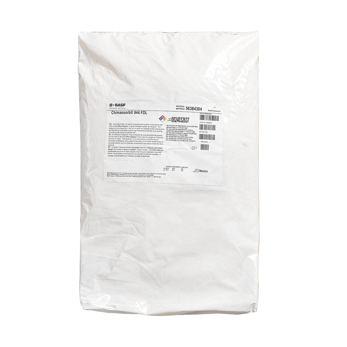 BASF巴斯夫 抗老化剂 CHIMASSORB 944 FDL(MEXICO)